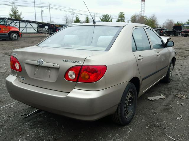 2T1BR32E04C178138 - 2004 TOYOTA COROLLA CE GOLD photo 4