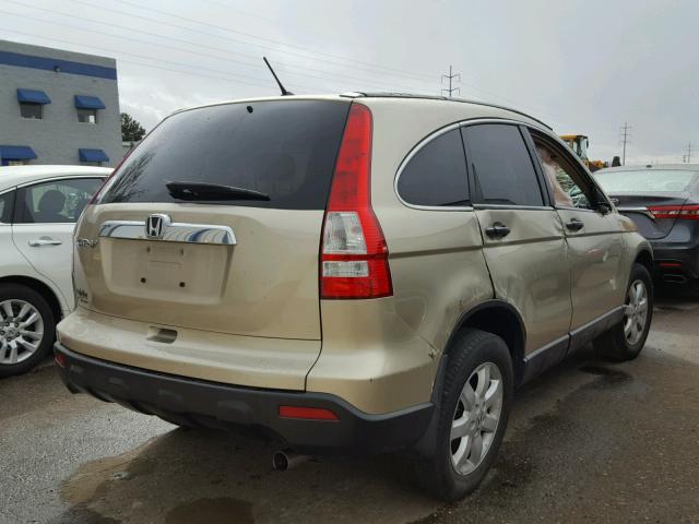 5J6RE38579L023792 - 2009 HONDA CR-V EX GOLD photo 4