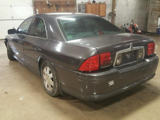 1LNHM87A62Y663769 - 2002 LINCOLN LS GRAY photo 3