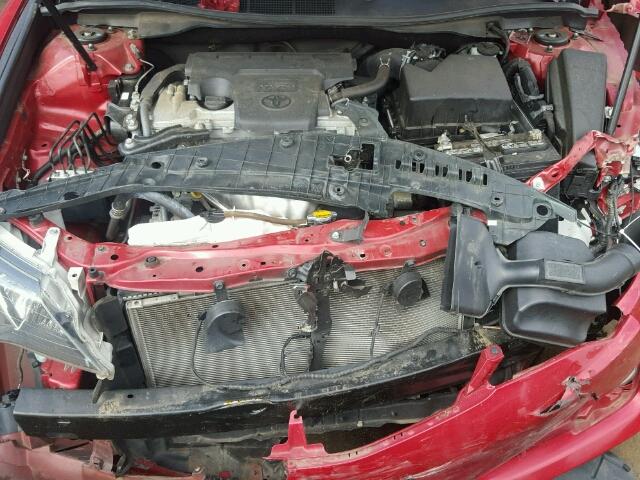 4T1BF1FK1CU625182 - 2012 TOYOTA CAMRY BASE RED photo 7