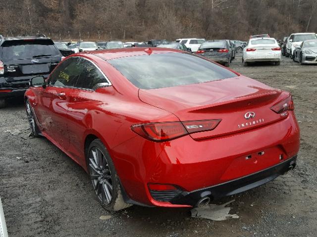 JN1FV7EK8HM610962 - 2017 INFINITI Q60 RED SP RED photo 3