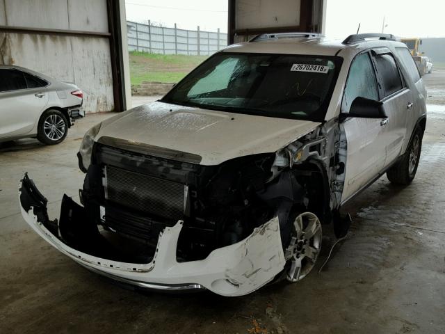 1GKKRPEDXBJ225742 - 2011 GMC ACADIA SLE WHITE photo 2