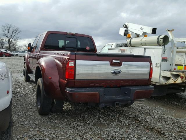 1FT8W4DT1GED10748 - 2016 FORD F450 SUPER BURGUNDY photo 3