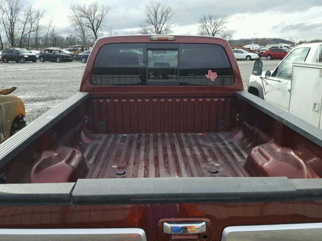 1FT8W4DT1GED10748 - 2016 FORD F450 SUPER BURGUNDY photo 9