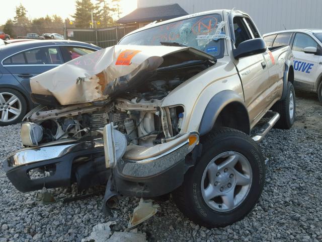 5TEWM72N21Z867501 - 2001 TOYOTA TACOMA XTR GOLD photo 2