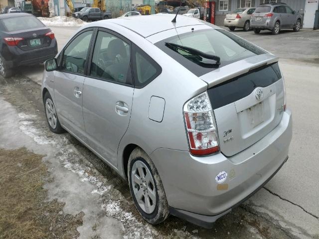 JTDKB20U897844793 - 2009 TOYOTA PRIUS SILVER photo 3