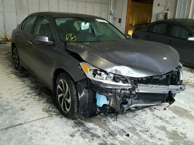 1HGCR2F78HA104634 - 2017 HONDA ACCORD EX GRAY photo 1