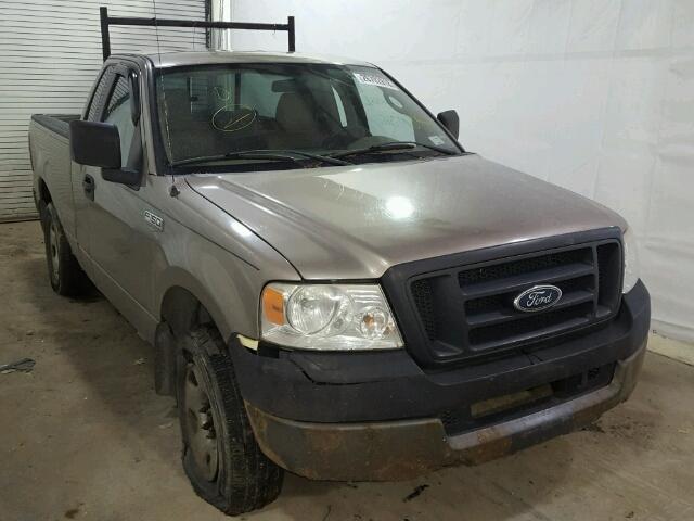 1FTRF12225NB11279 - 2005 FORD F150 TAN photo 1