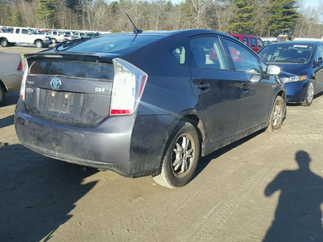 JTDKN3DU2A0023614 - 2010 TOYOTA PRIUS GRAY photo 4