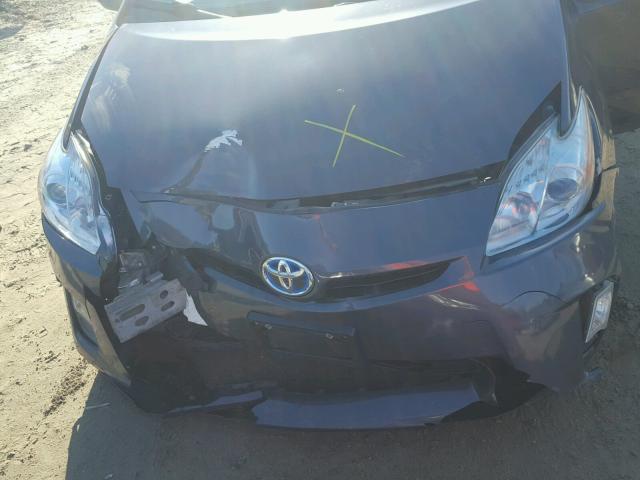 JTDKN3DU2A0023614 - 2010 TOYOTA PRIUS GRAY photo 7