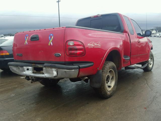 2FTRX08L5YCA29239 - 2000 FORD F150 RED photo 4