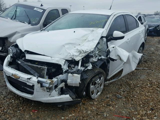 1G1JA5SH3E4197627 - 2014 CHEVROLET SONIC LS WHITE photo 2