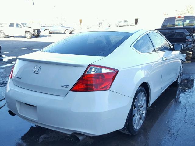 1HGCS22819A011491 - 2009 HONDA ACCORD EXL WHITE photo 4