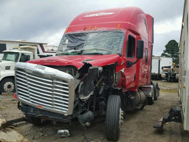 1FUJGLDR9DLFJ9445 - 2013 FREIGHTLINER CASCADIA 1 RED photo 2