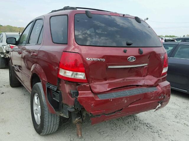 KNDJD733X65528227 - 2006 KIA SORENTO EX RED photo 3