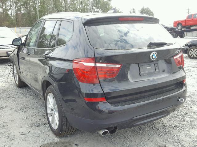 5UXWZ7C56H0U46874 - 2017 BMW X3 SDRIVE2 BLACK photo 3