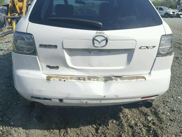 JM3ER293170166422 - 2007 MAZDA CX-7 WHITE photo 9