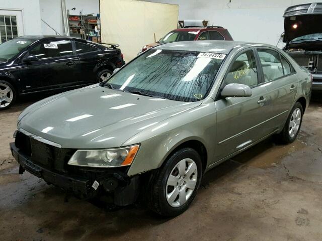 5NPET46CX7H265530 - 2007 HYUNDAI SONATA GLS GREEN photo 2