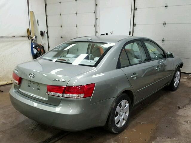 5NPET46CX7H265530 - 2007 HYUNDAI SONATA GLS GREEN photo 4