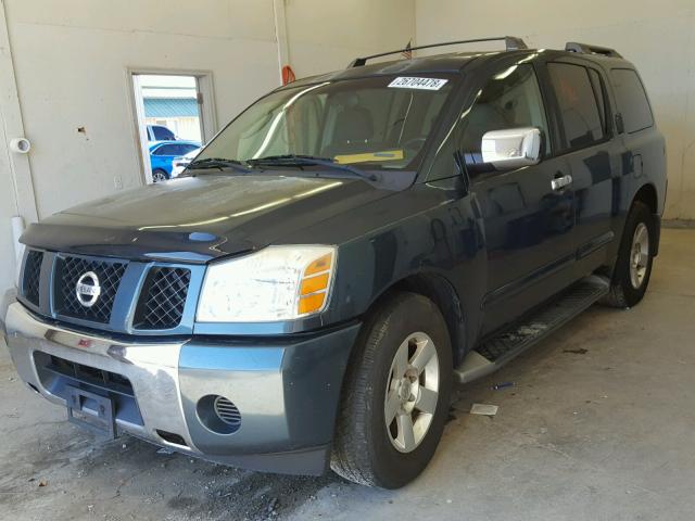 5N1AA08AX4N737967 - 2004 NISSAN ARMADA SE GREEN photo 2