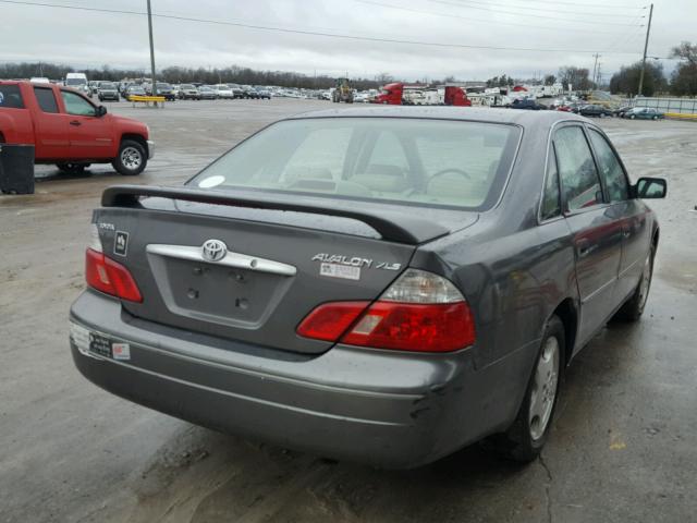 4T1BF28B83U326307 - 2003 TOYOTA AVALON XL SILVER photo 4