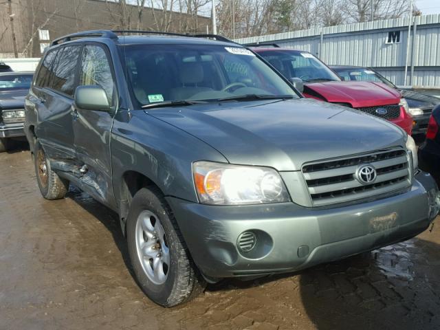 JTEGD21A950110621 - 2005 TOYOTA HIGHLANDER GREEN photo 1