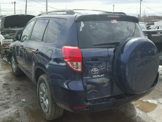 JTMBD33V776051105 - 2007 TOYOTA RAV4 BLUE photo 3