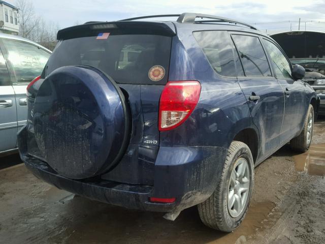 JTMBD33V776051105 - 2007 TOYOTA RAV4 BLUE photo 4