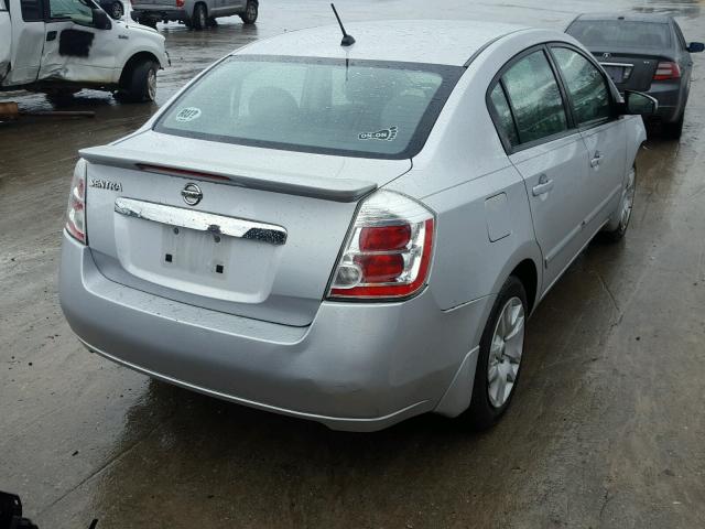 3N1AB6APXBL675747 - 2011 NISSAN SENTRA 2.0 SILVER photo 4