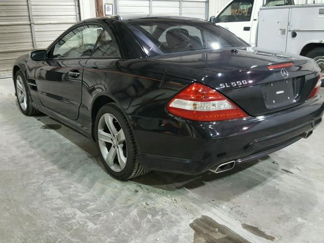 WDBSK71FX9F148468 - 2009 MERCEDES-BENZ SL 550 BLACK photo 3