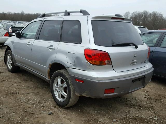 JA4LZ31G13U085194 - 2003 MITSUBISHI OUTLANDER SILVER photo 3