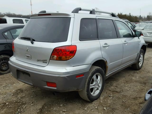 JA4LZ31G13U085194 - 2003 MITSUBISHI OUTLANDER SILVER photo 4