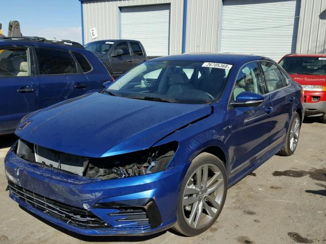 1VWDT7A32HC038606 - 2017 VOLKSWAGEN PASSAT R-L BLUE photo 2