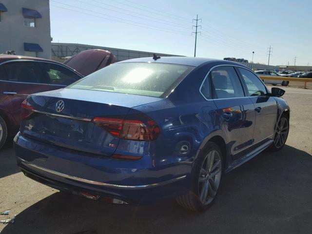 1VWDT7A32HC038606 - 2017 VOLKSWAGEN PASSAT R-L BLUE photo 4