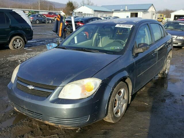 1G1AK55F767675569 - 2006 CHEVROLET COBALT LS BLUE photo 2