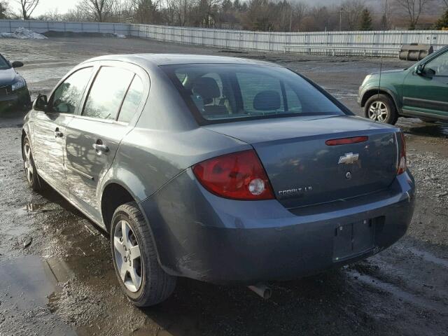 1G1AK55F767675569 - 2006 CHEVROLET COBALT LS BLUE photo 3