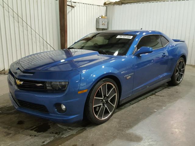 2G1FK1EJ0D9213143 - 2013 CHEVROLET CAMARO 2SS BLUE photo 2