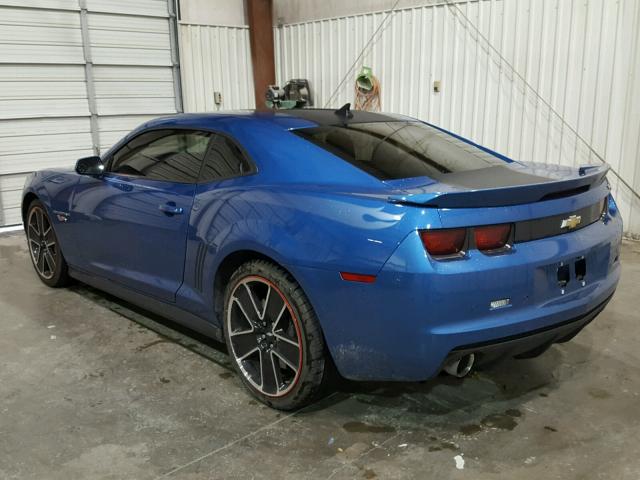 2G1FK1EJ0D9213143 - 2013 CHEVROLET CAMARO 2SS BLUE photo 3