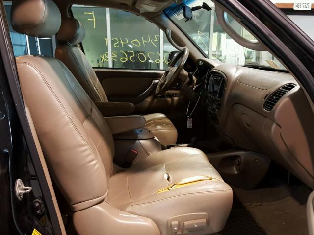 5TDBT48A62S083955 - 2002 TOYOTA SEQUOIA LI BLACK photo 5