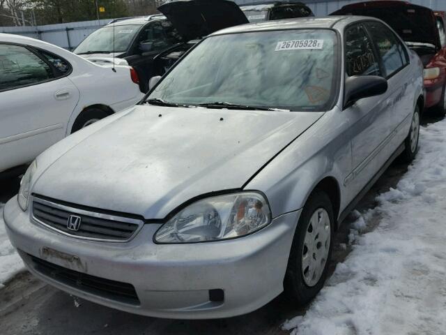 2HGEJ6613YH569911 - 2000 HONDA CIVIC BASE 银色 照片 2