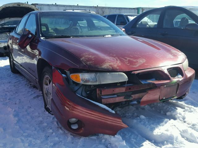 1G2WP52K01F193092 - 2001 PONTIAC GRAND PRIX MAROON photo 1