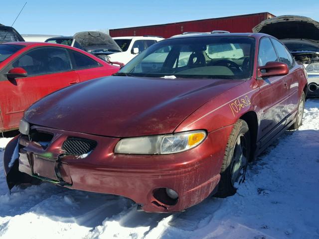 1G2WP52K01F193092 - 2001 PONTIAC GRAND PRIX MAROON photo 2