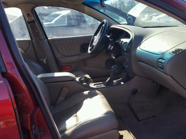 1G2WP52K01F193092 - 2001 PONTIAC GRAND PRIX MAROON photo 5