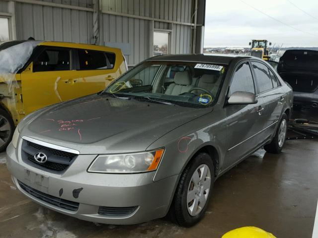 5NPET46C67H272149 - 2007 HYUNDAI SONATA GLS GREEN photo 2