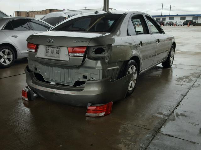 5NPET46C67H272149 - 2007 HYUNDAI SONATA GLS GREEN photo 4