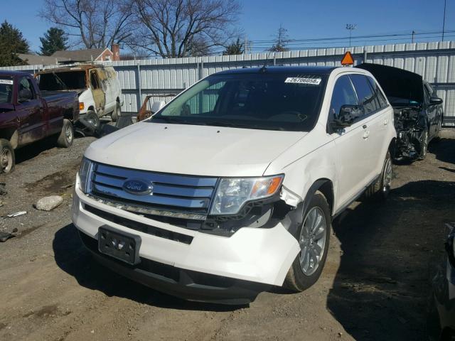 2FMDK3JC2ABA96778 - 2010 FORD EDGE SEL WHITE photo 2