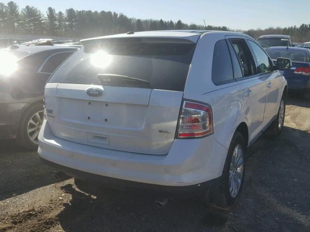 2FMDK3JC2ABA96778 - 2010 FORD EDGE SEL WHITE photo 4