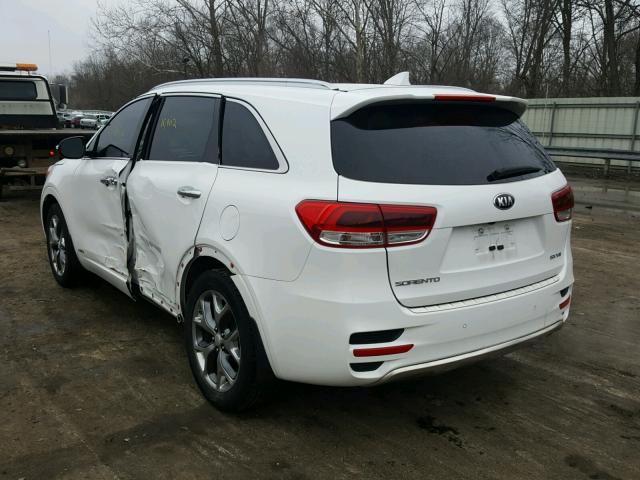 5XYPKDA52GG095790 - 2016 KIA SORENTO SX WHITE photo 3