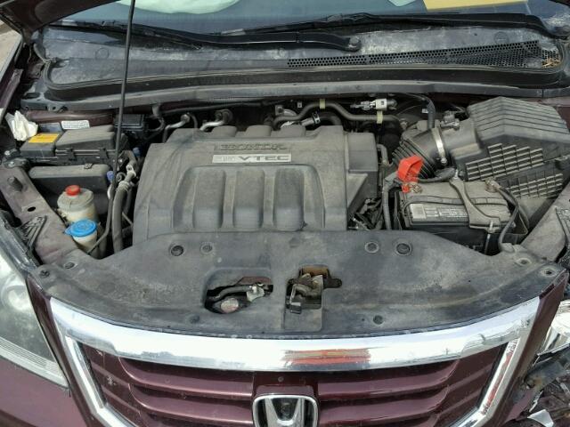 5FNRL38488B105809 - 2008 HONDA ODYSSEY EX MAROON photo 7