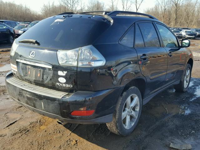 JTJHA31U640018220 - 2004 LEXUS RX 330 BLACK photo 4